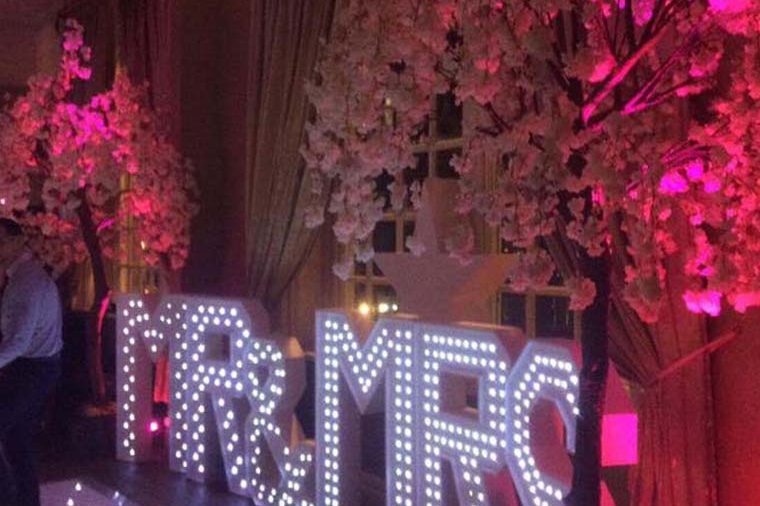 wedding venue styling